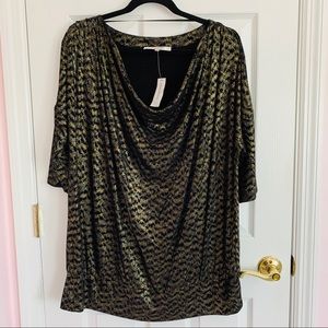 DRESSBARN Plus Size 1X Shimmery Top NWT